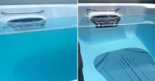 cloudy spa water
