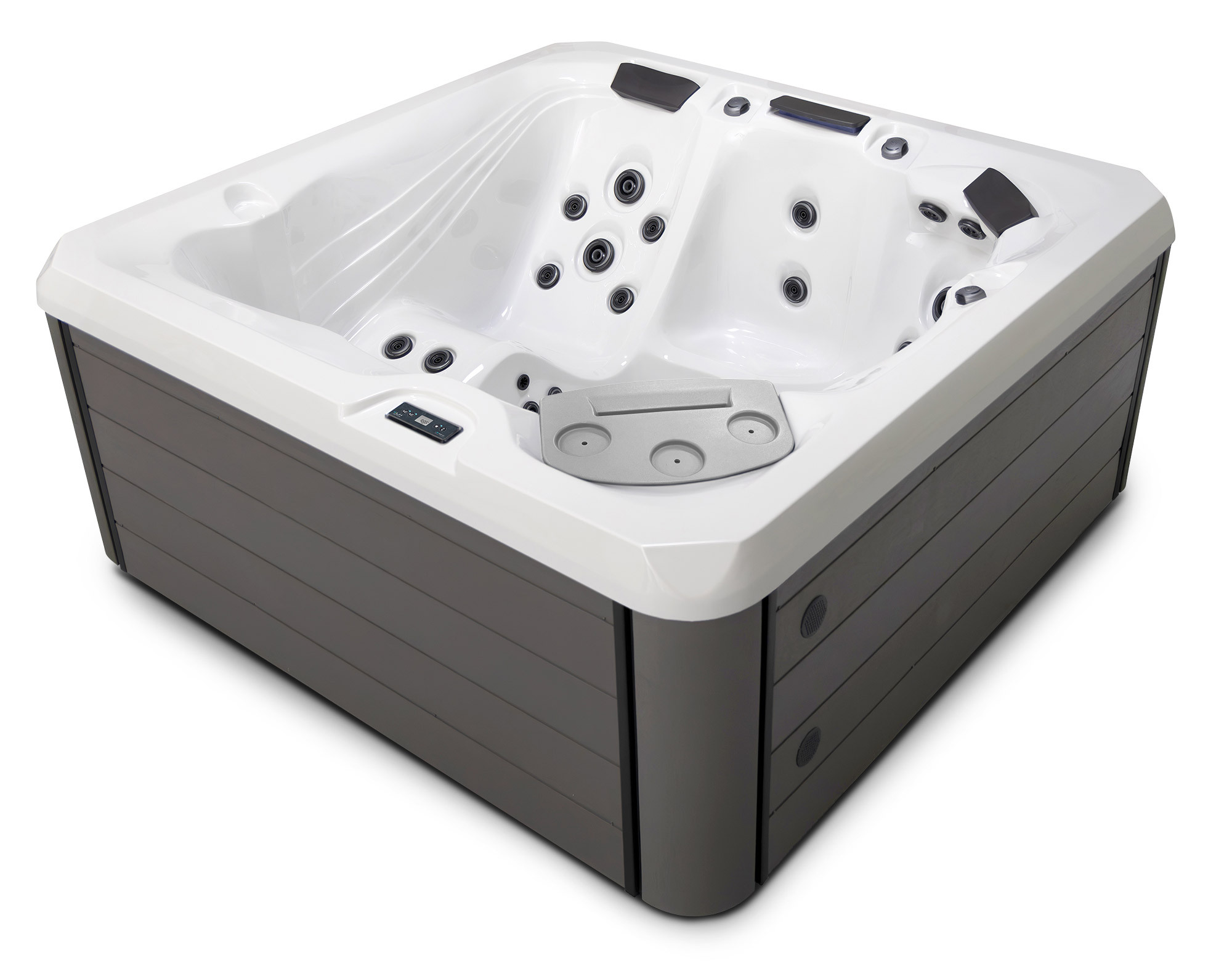 Three quarter view of a LH Series hot tub